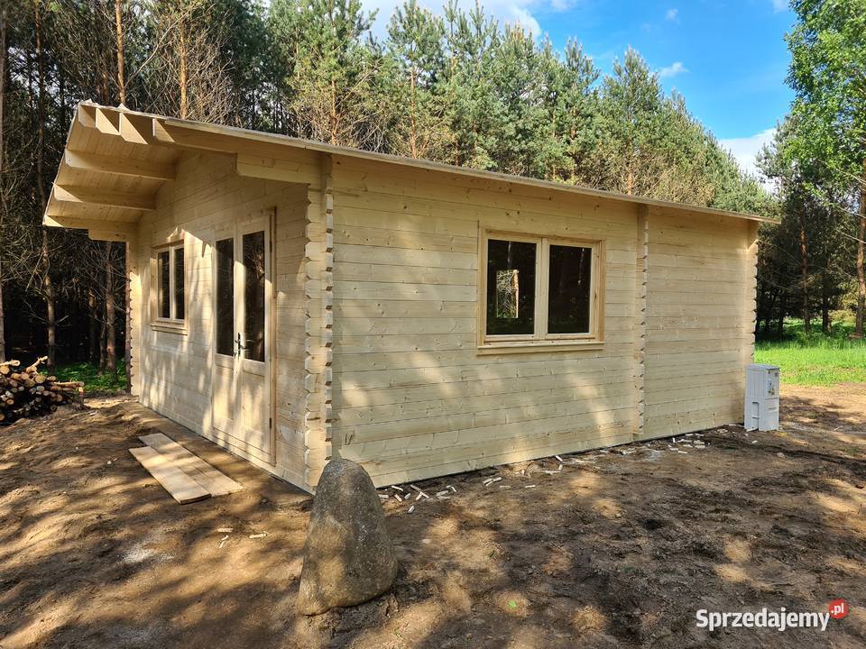 Drewniany domek letniskowy Majka 6x6 32 m Architektura ogrodowa warmińsko-mazurskie Mrągowo