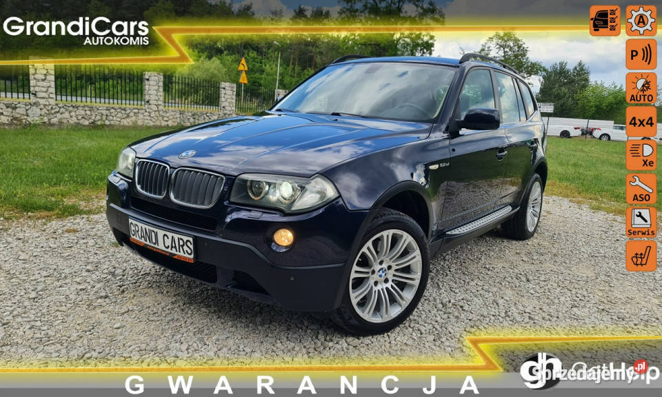 BMW X3 25 si 218 Automat LIFT 4x4 Skóra PDC czujnik deszczu Chmielnik