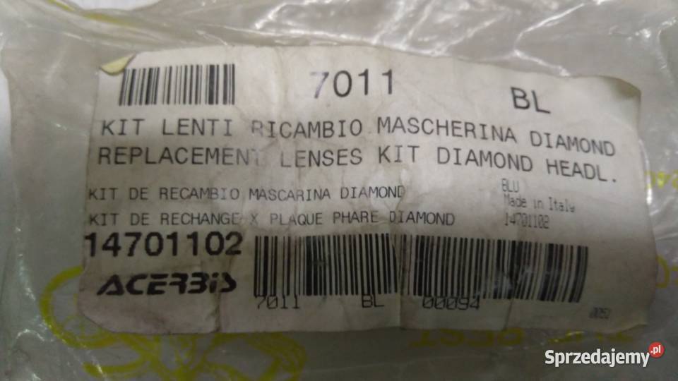 KLOSZ SOCZEWKA LAMPY REFLEKTORA Acerbis Diamond Bielsk Podlaski sprzedam