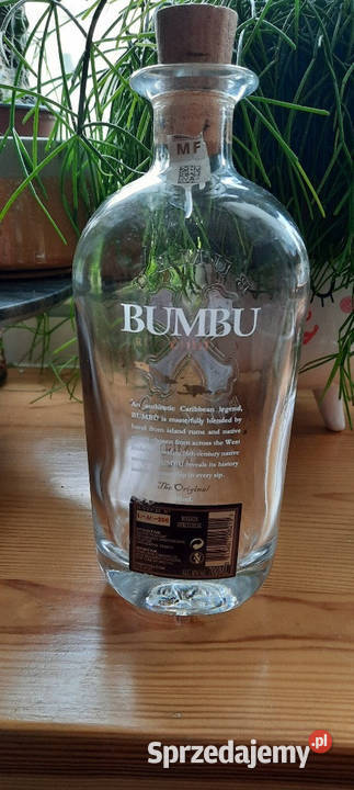 Butelka 07L rum Bumbu24 PUSTA Kolekcjonerska Warszawa