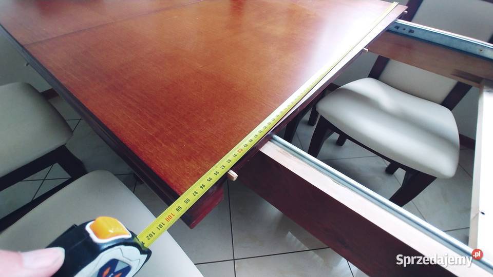 Stół drewniany plus 8 krzeseł łódzkie Łask