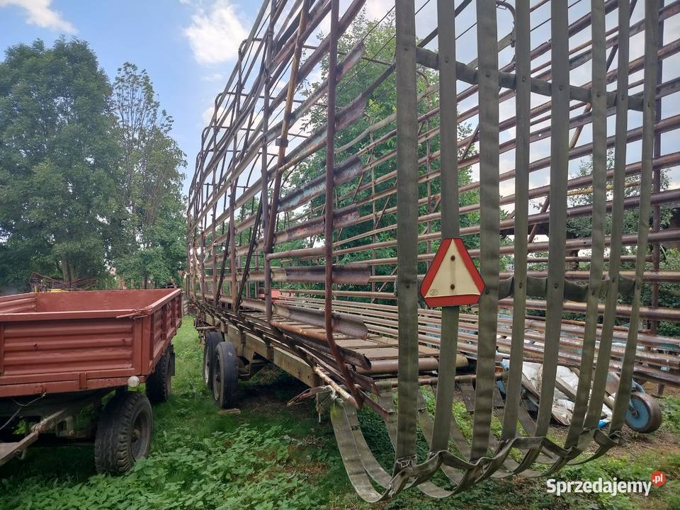 Przyczepa samozbierająca na tandemie T0502 opolskie Lisięcice