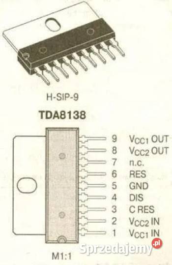 Stabilizator napięcia TDA8138 obudowa SIP9 do Warszawa