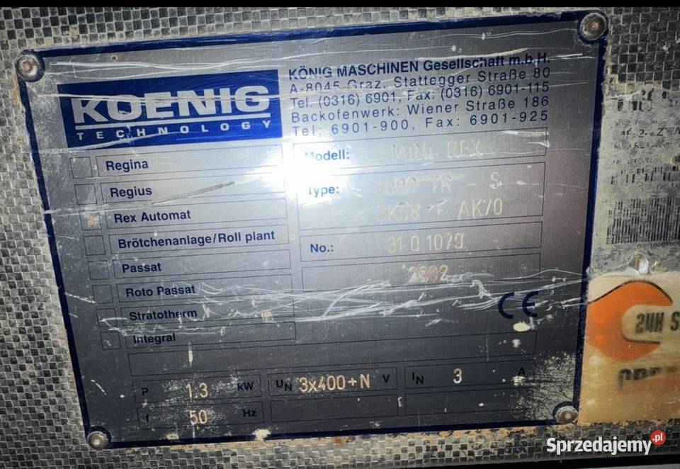 Dzielarka koenig mini rex Bydgoszcz