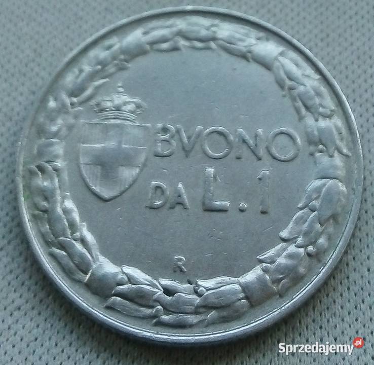 WŁOCHY1 LIRA 1924 r Numizmatyka Legionowo