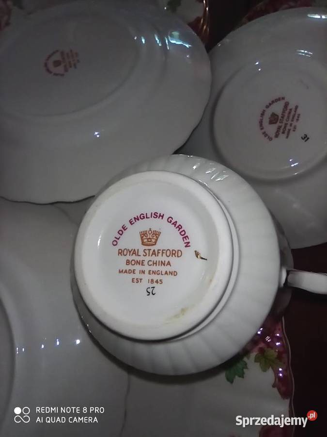 talerzyk deserowy Royal Paragon Olde English Porcelana i szkło pomorskie