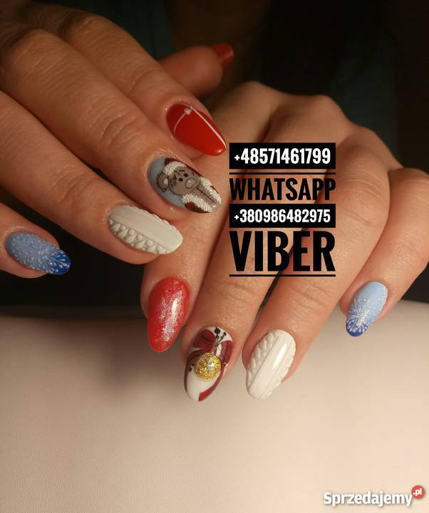 Paznokcie pazurki manicure żelowe Wrocław