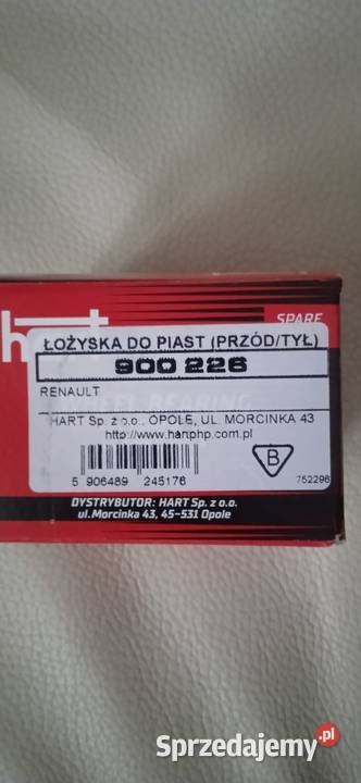 fabrycznie nowe Łożysko koła do piast HART 900 kujawsko-pomorskie Bydgoszcz