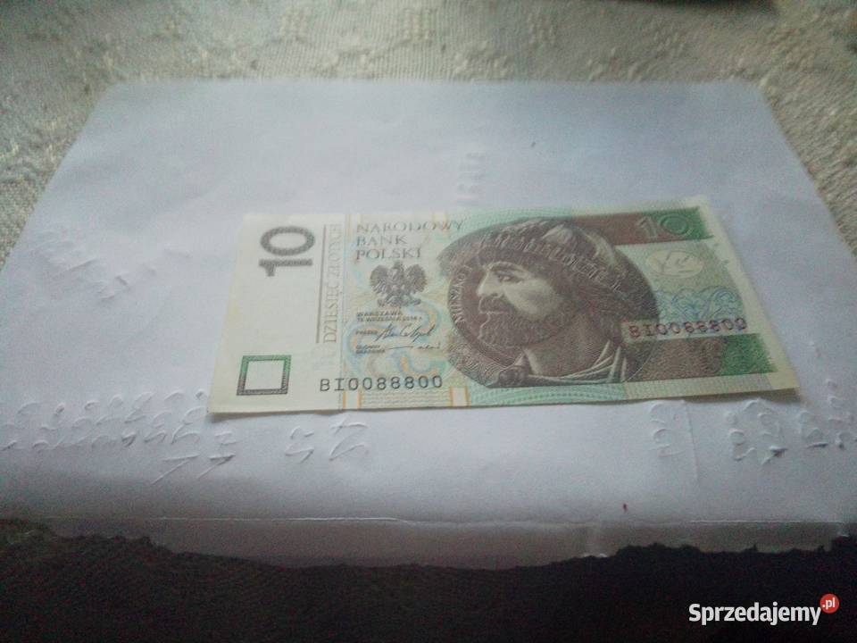 Banknot 10zl BI 008800 2016 małopolskie Kraków