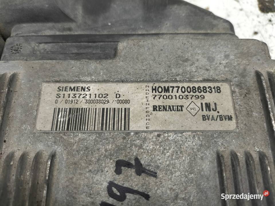 STEROWNIK SILNIKA 7700103799 HOM7700868318 20 B świętokrzyskie