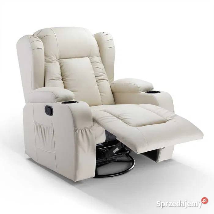 Fotel masujący rozkładany wypoczynkowy Brzyska