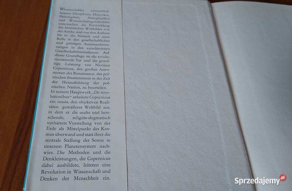 Nicolaus Copernicus 14731973 das Bild vom Kosmos Rok wydania 1973 pomorskie Gdańsk sprzedam