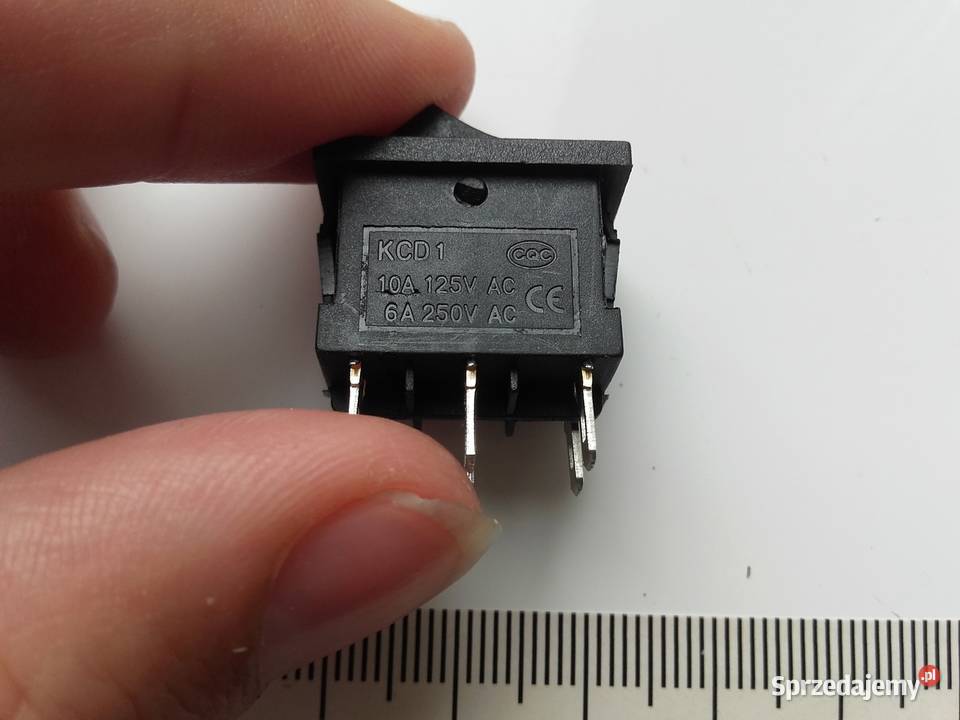 Prostokątny przełącznik kołyskowy 3pozycje Bydgoszcz