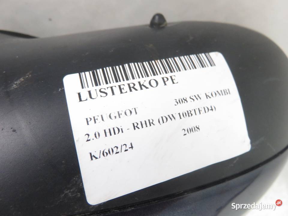 LUSTERKO PRAWE PEUGEOT 308 SW KOMBI KHHC