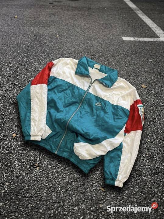 VINTAGE NIKE BOMBER JACKET 1990S BLUE SIZE L Odzież sportowa Łowicz sprzedam