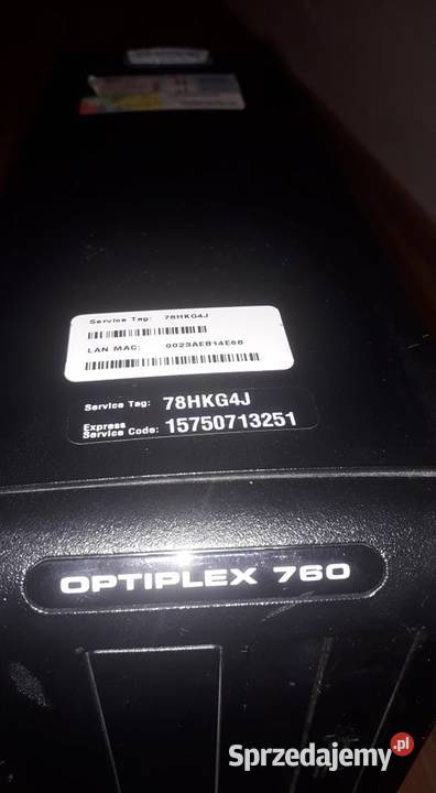 Komputer Dell optiplex 760 4GB Ram 250GB HDD Dell sprzedam