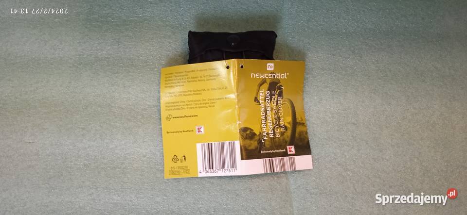 Pokrowiec przeciwdeszczowy na siodełko rowerowe lubuskie Zielona Góra