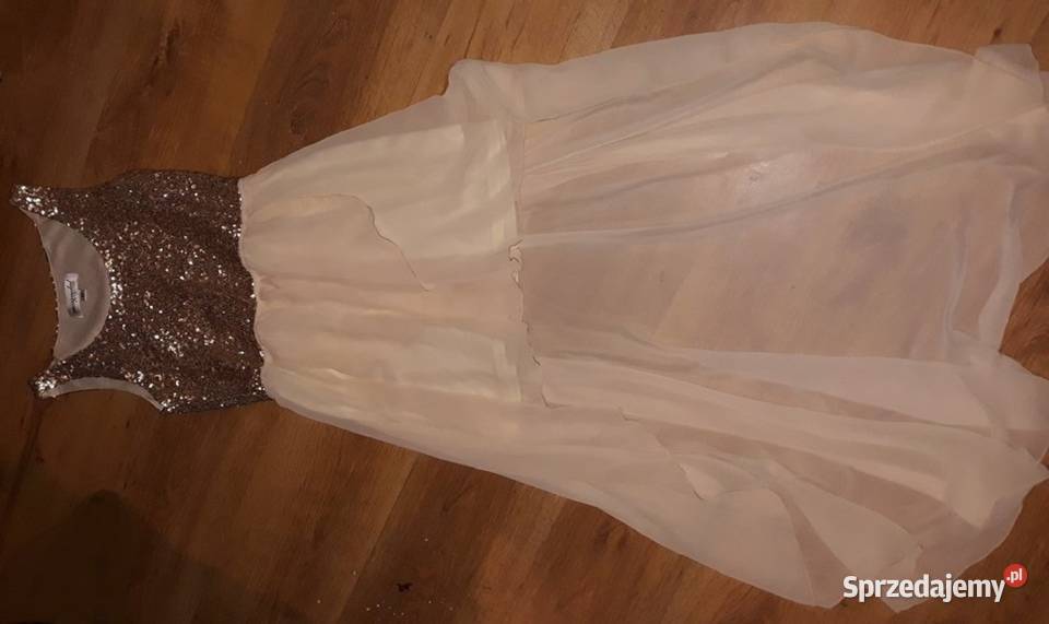Złota cekinowa sukienka Sosnowiec