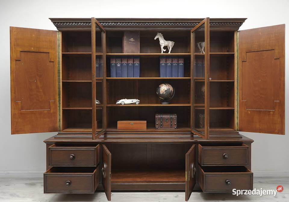 Zabytkowa biblioteka z lat 30tych w stylu wielkopolskie Jerka