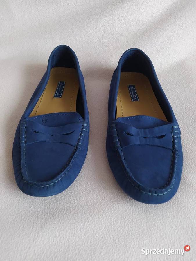 Massimo Dutti skórzane mokasyny baleriny baletki Dębica
