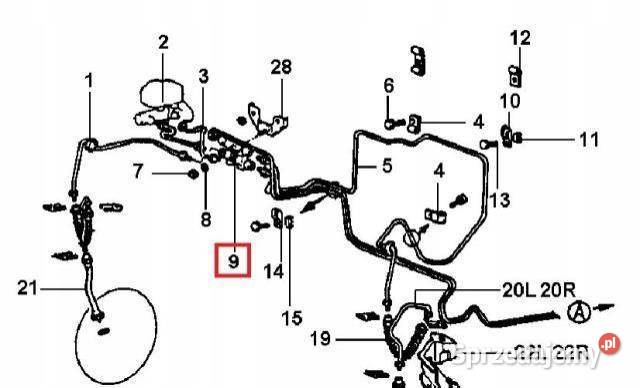 ZAWÓR HAMULCOWY HYUNDAI SONATA 8893 5877533000