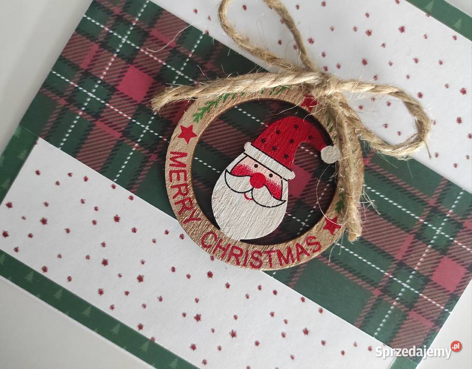 Kartka świąteczna ręcznie robiona Boże Łódź sprzedam