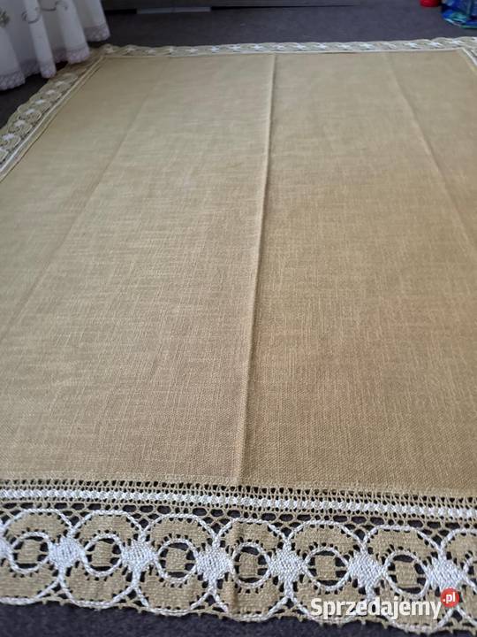 obrus len wysokiej jakości do kolekcji Zabrze
