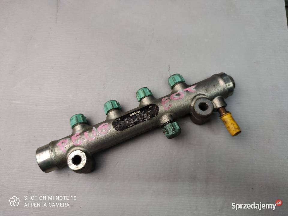 Listwa wtryskowa Peugeot 17hdi 0445214028 osobowe Silniki i osprzęt Suchedniów