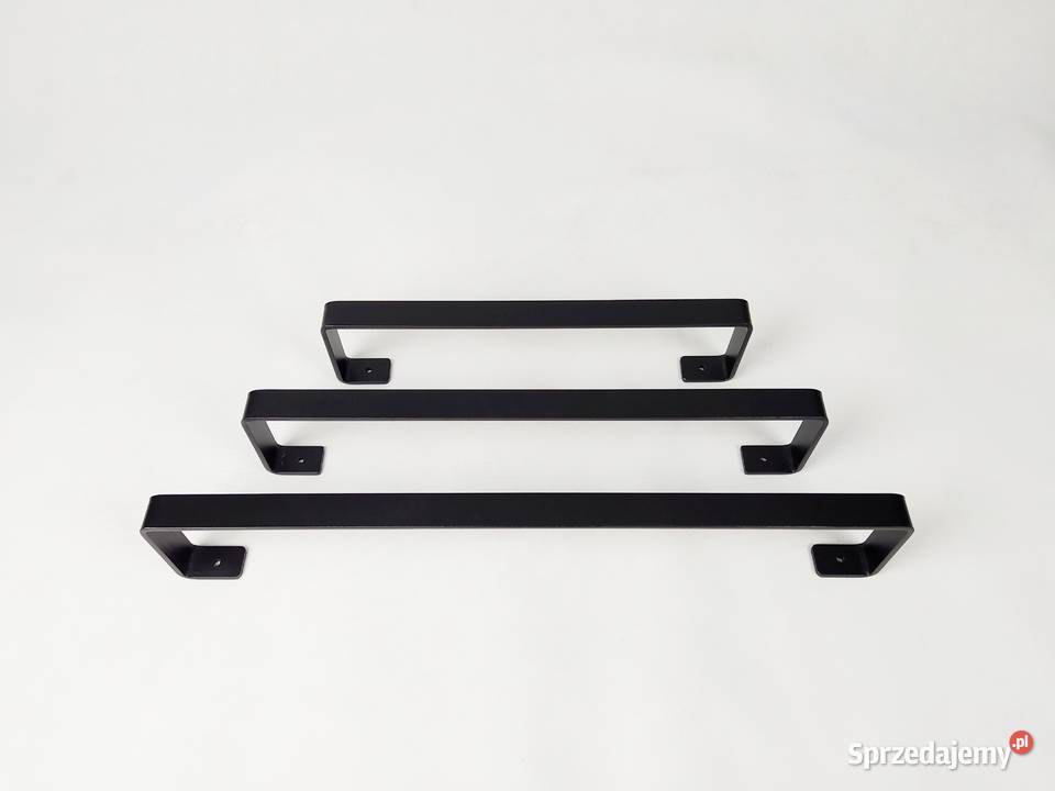 Wieszak uchwyt ręcznikowy 40 metalowy czarn Akcesoria łazienkowe