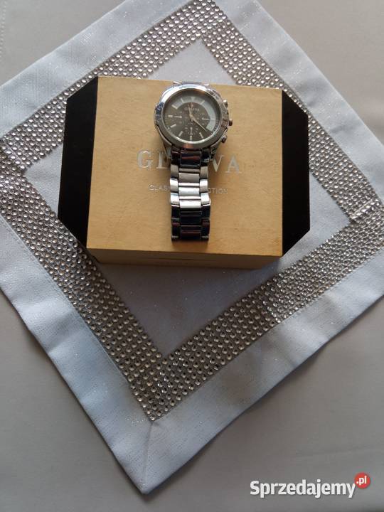 ZEGAREK GENEVA glassic ccolection ze stali Rybnik sprzedam
