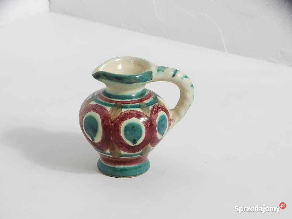 Uroczy Mini Dzbanek Allguer Keramik Handarbeit Zastawa stołowa Biłgoraj