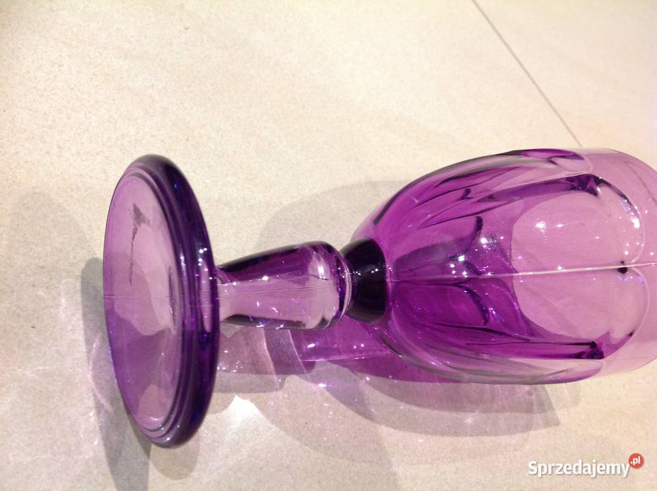 Kielichy Pucharki Szklane do Wina Wody 4 Nowa Sól