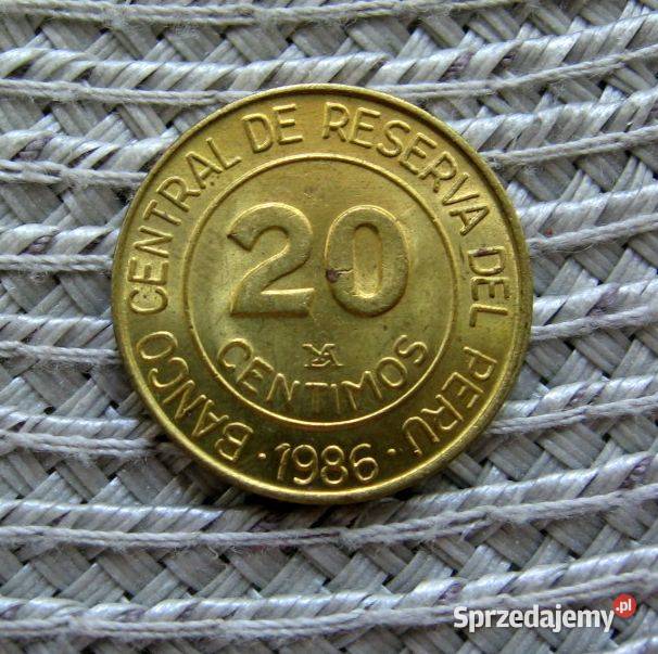 Peru 20 Centimos 1986r wielkopolskie Kalisz