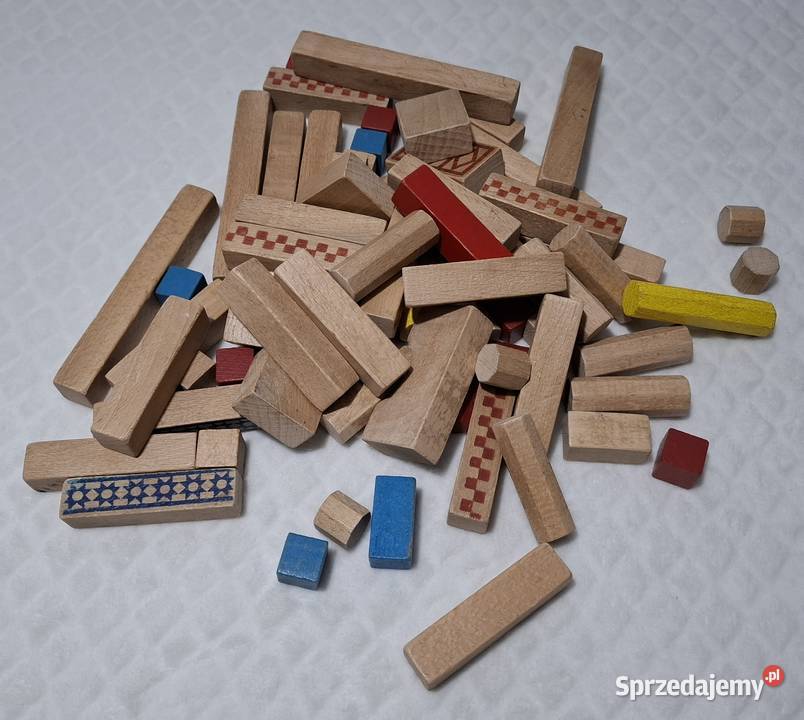 Zestaw klocków konstrukcyjnych drewnianych 76