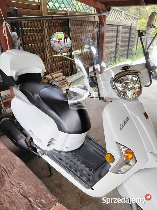 Skuter Kymco Like 125 włoski biały motocykl bagażnik Przemyśl