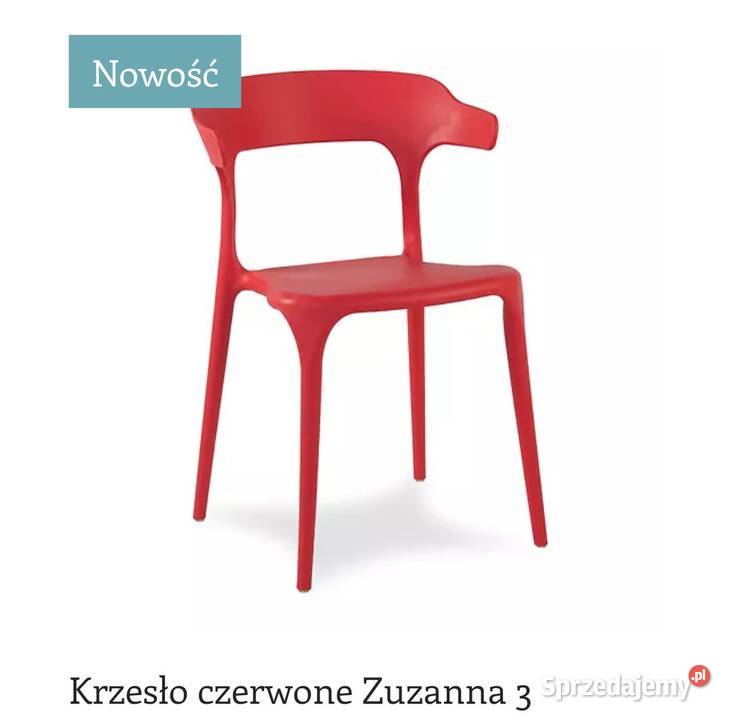 Krzesło czerwone designerskie Darmowa dostawa