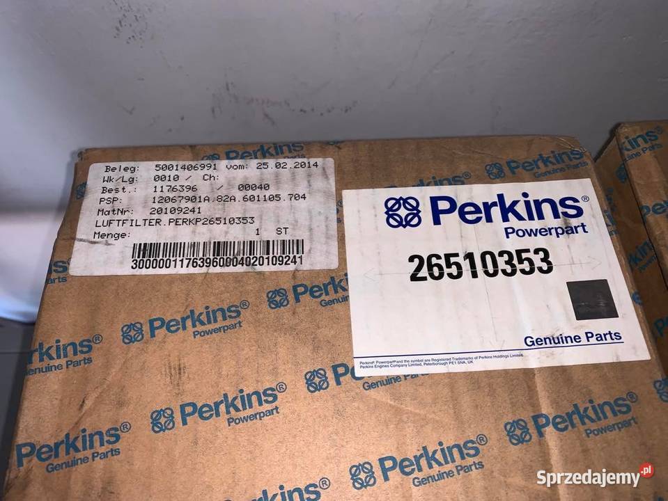 Perkins 26510353 Air Filter Element mazowieckie Warszawa