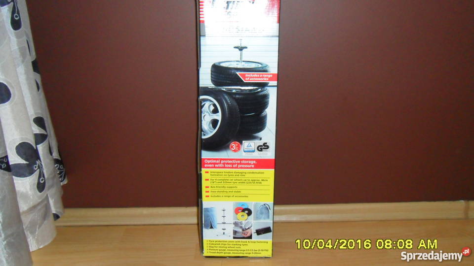 Stojak do przechowywania opon kół samochodowych Łódź