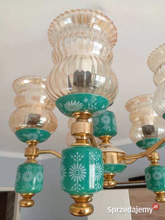Sprzedam Żyrandol z PRL Lampy wiszące Białystok sprzedam