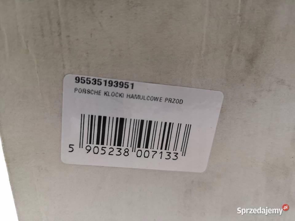 KLOCKI HAMULCOWE PRZÓD PORSCHE CAYENNE 20042010 sprzedam