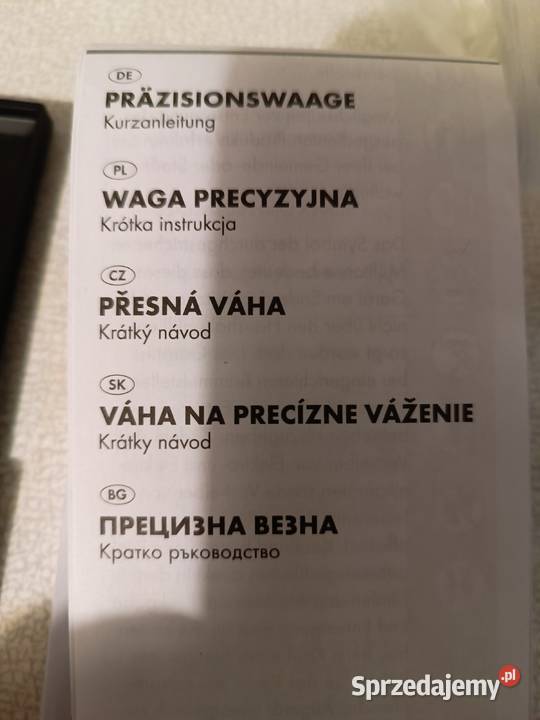 Waga precyzyjna przenośna do 200 g dokładność do