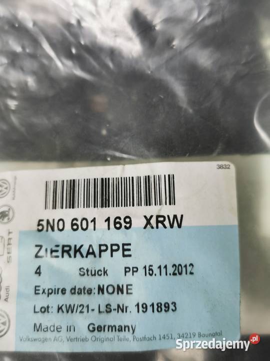 VW TOURAN CADDY ORYGINALNE FABRYCZNE pomorskie Luzino
