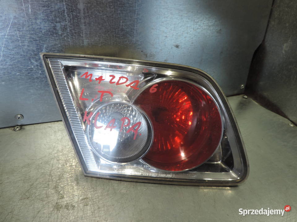 LAMPA LEWY TYŁ W KLAPE MAZDA 6 SEDAN Lampy tylne małopolskie Nowy Sącz