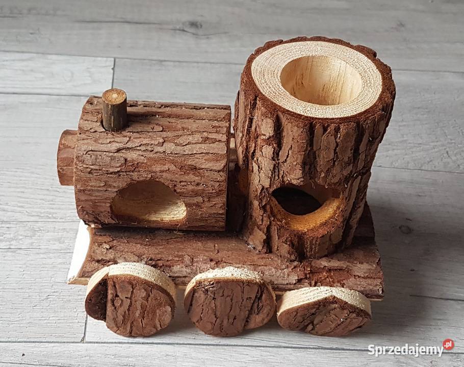 Trixie Pociąg drewniany domek gryzoni małopolskie Chrzanów sprzedam