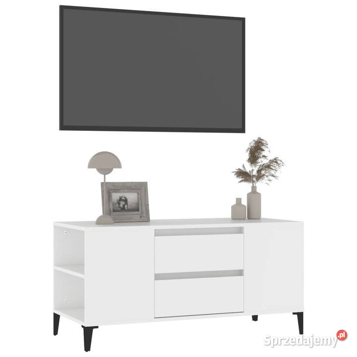 Szafka pod TV biała 102x445x50 materiał Warszawa