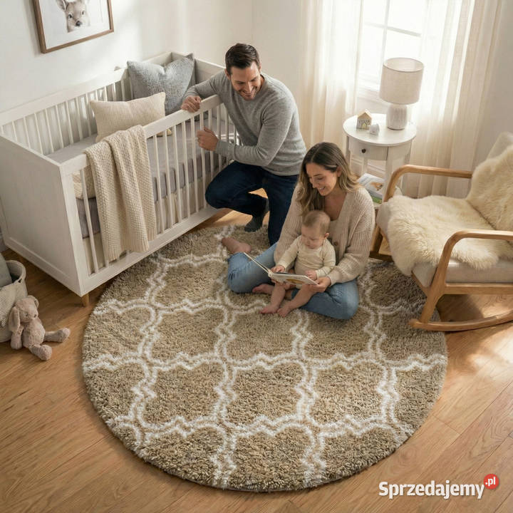 Dywan okrągły do salonu shaggy DECOR Opole sprzedam