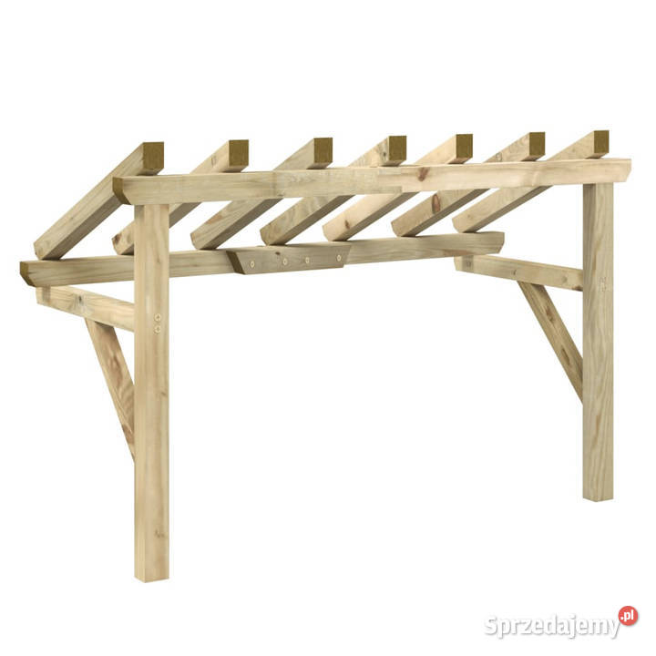 Zadaszenie drzwi 200x100x100 lite drewno sosnowe Pozostałe mazowieckie Warszawa