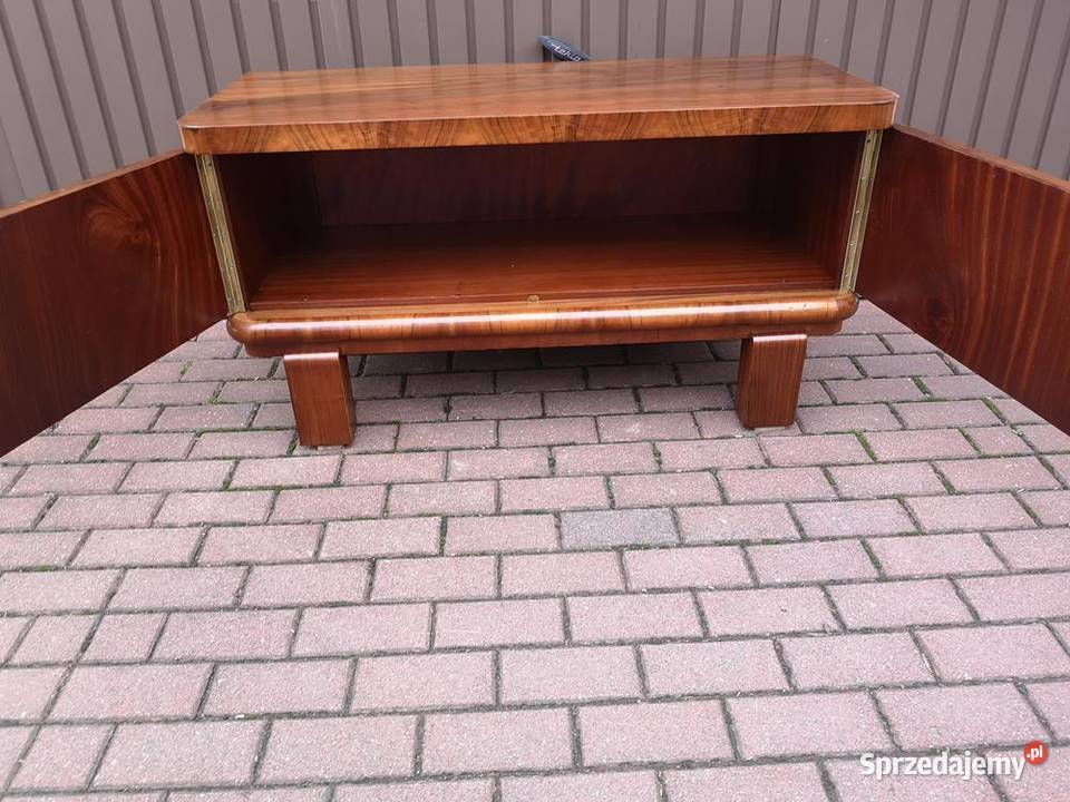 Komoda ARTDECO RTV Niska Orzech Stara Antyk Swarzędz
