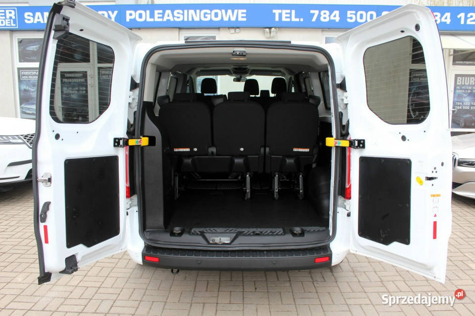 Ford Transit Custom 9osob L2 130 Salon FV23 1WŁ Zarejestrowany w Polsce Sokołów