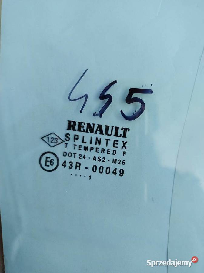 Szyba drzwi przednia lewa i prawa RENAULT MEGANE osobowe Zahajki-Kolonia sprzedam